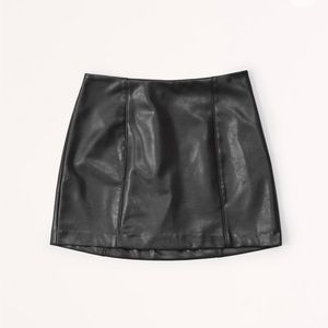 Abercrombie Vegan Leather Mini Skirt